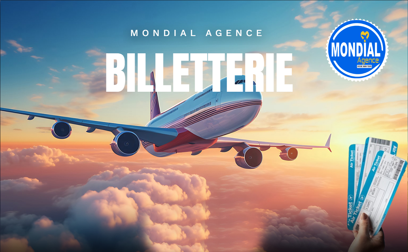 Aperçu du site Mondial Agence — Agence de voyage · réalisé par l'agence web DWS Tizi Ouzou